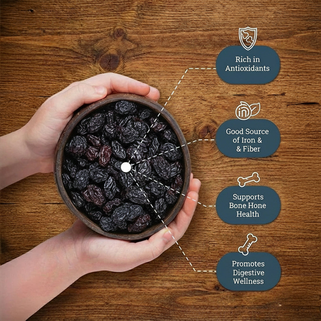 Dried Black Raisins (250gm)