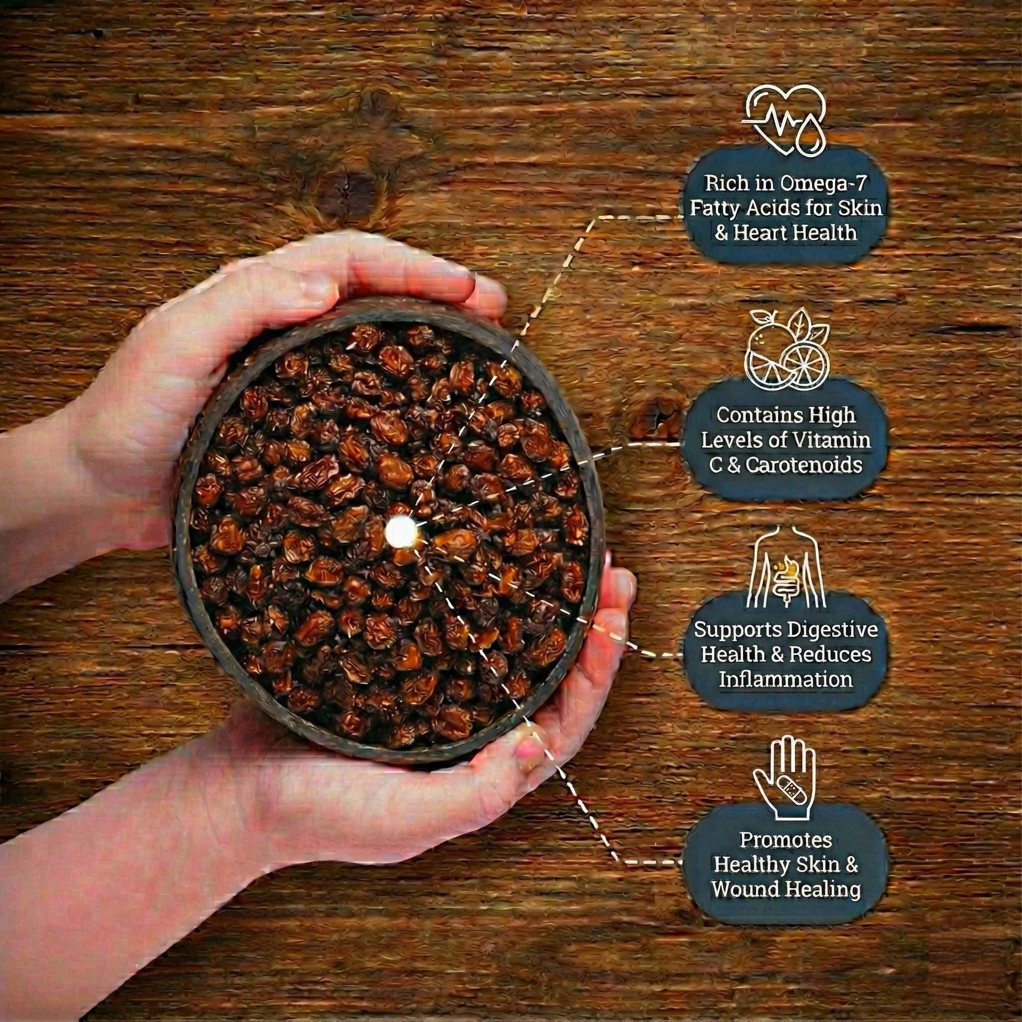 Juicy Sea Buckthorn (250gm)