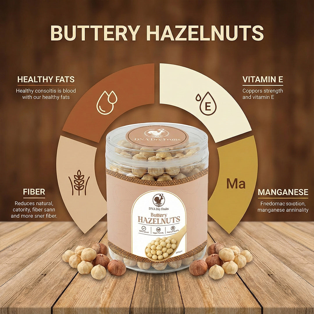 Buttery Hazel Nuts (250gm)