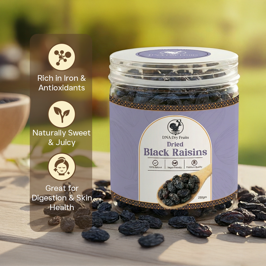 Dried Black Raisins (250gm)