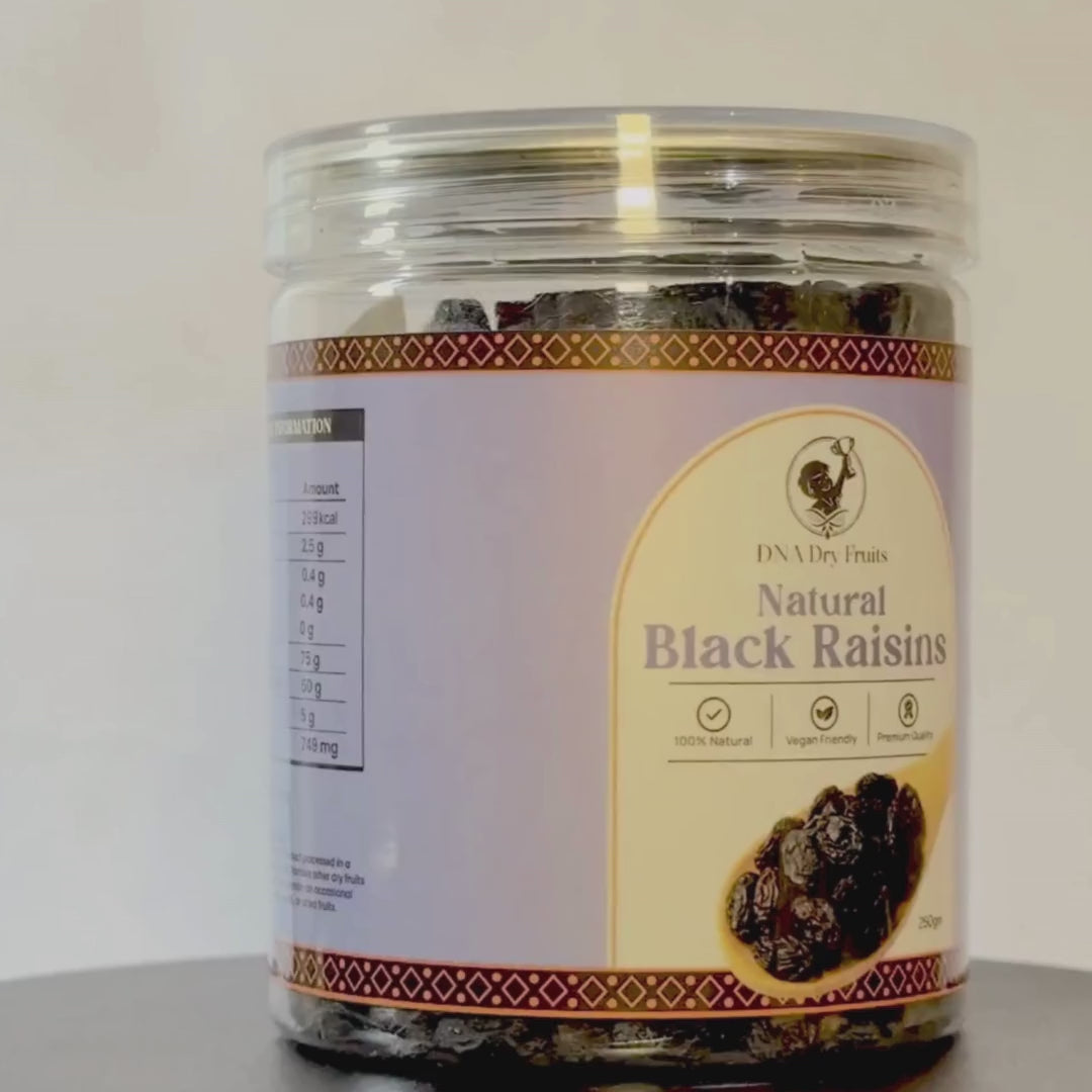 Dried Black Raisins (250gm)